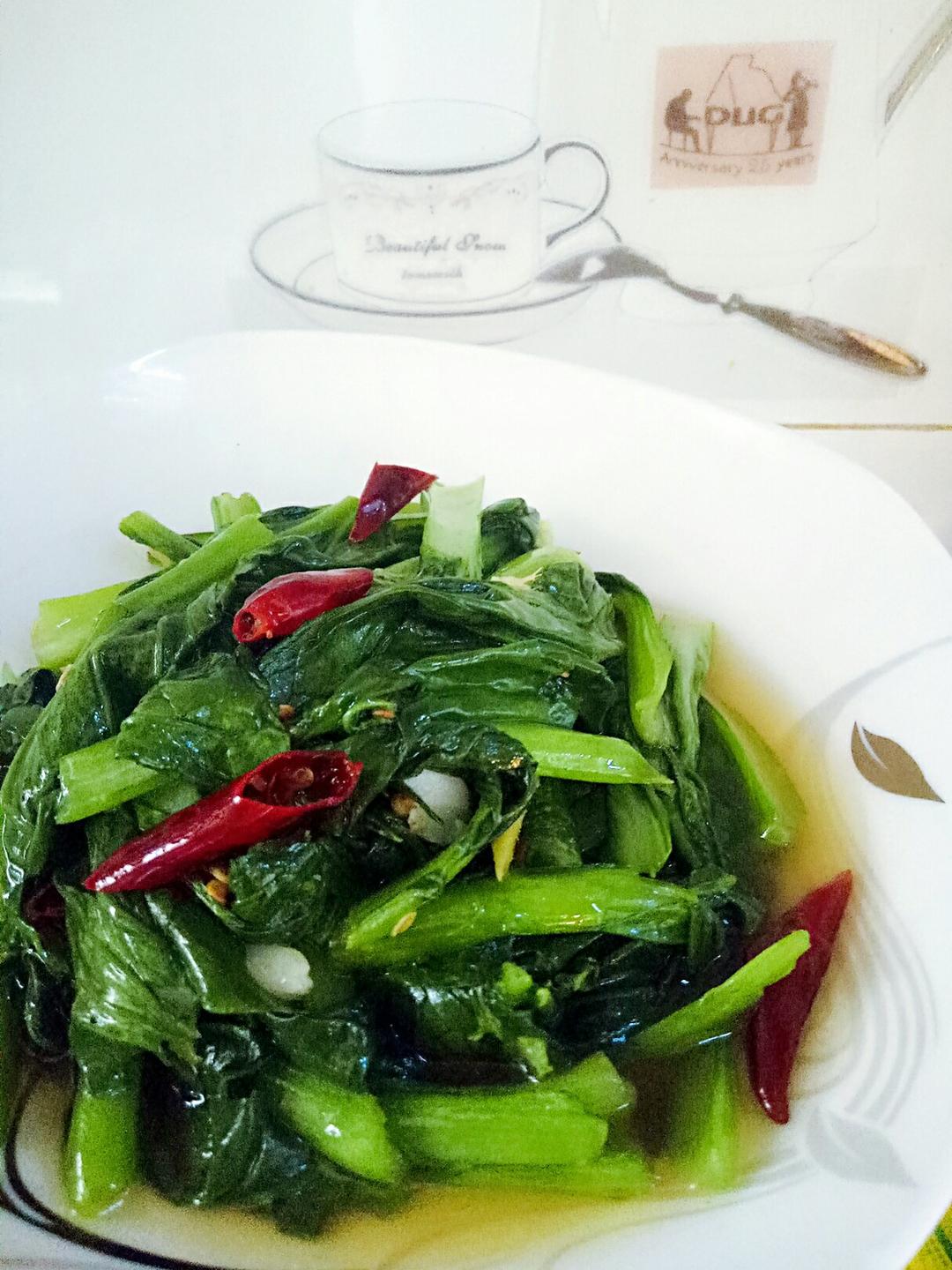 炝炒油菜苗（鸡毛菜）五分钟快手菜