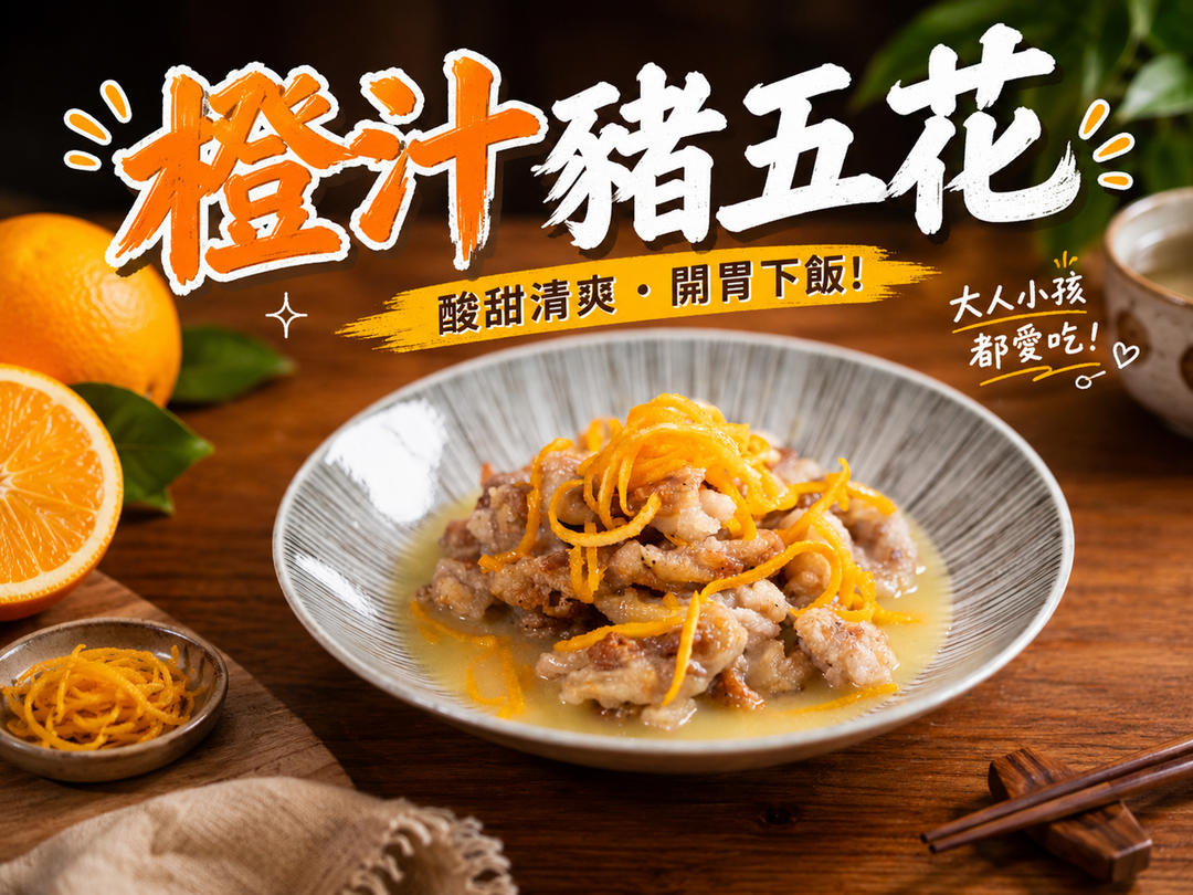 (影音)橙汁豬五花