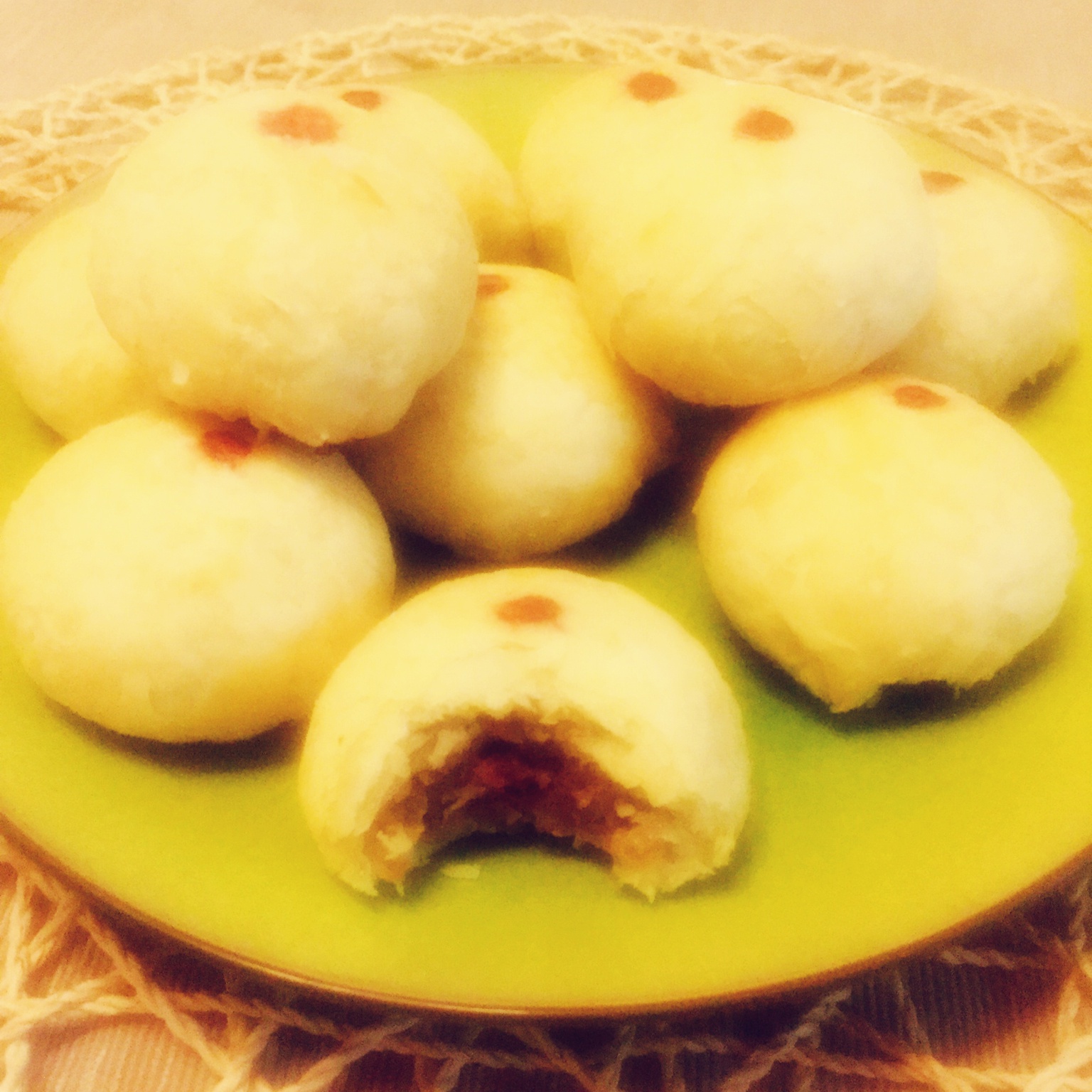 苏式月饼/蛋黄酥-豆沙蛋黄馅