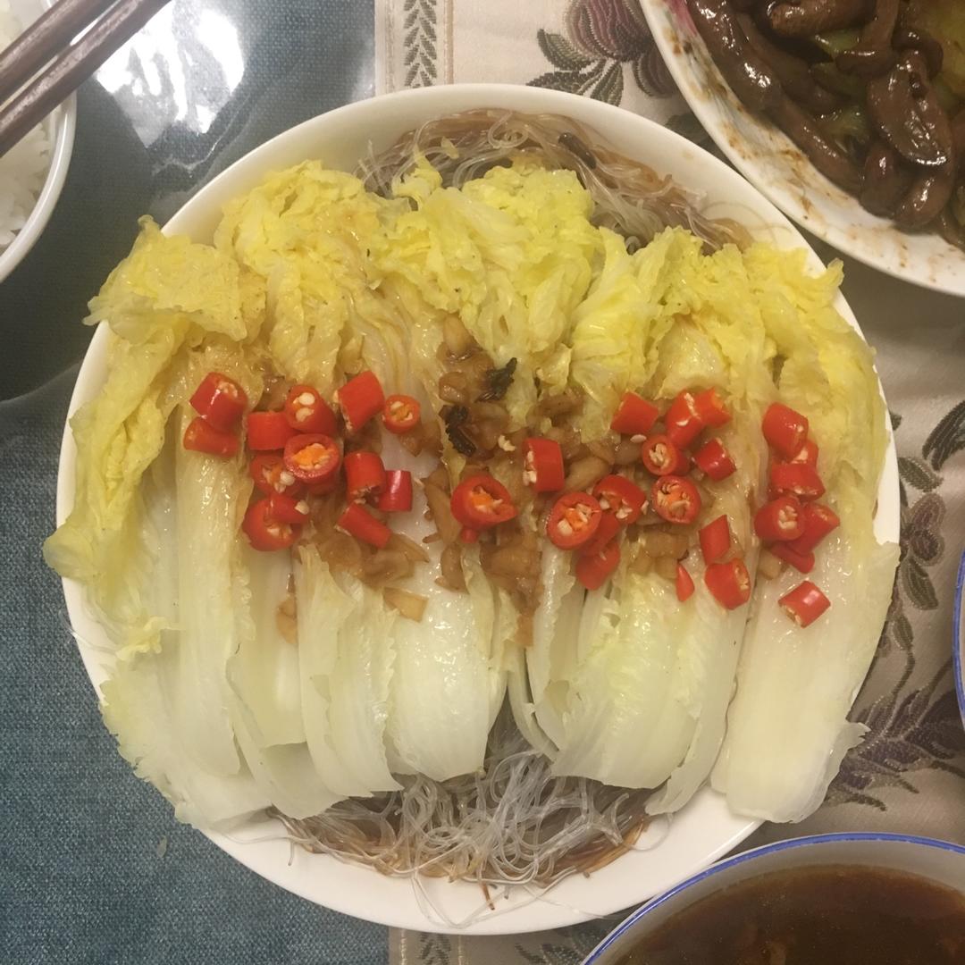 蒜蓉粉丝蒸娃娃菜