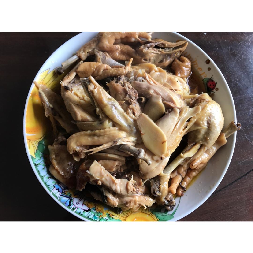 电饭锅简易版：盐焗手撕鸡