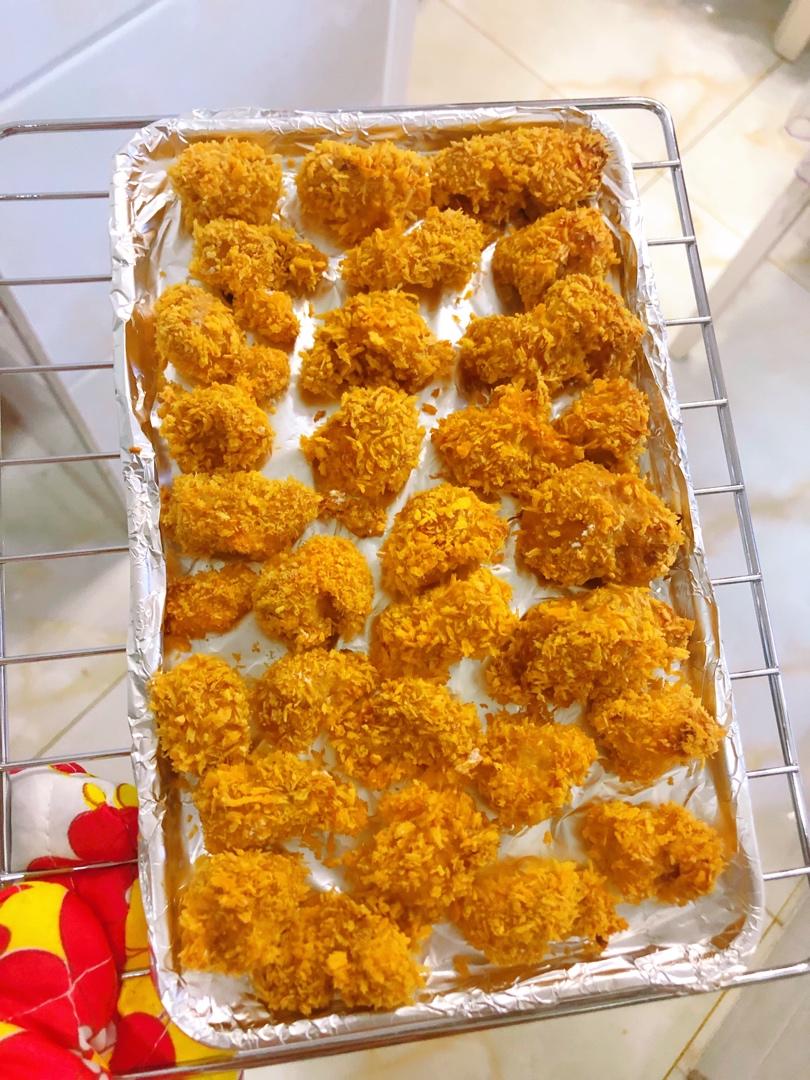 研究美食的小吃货做的烤鸡米花