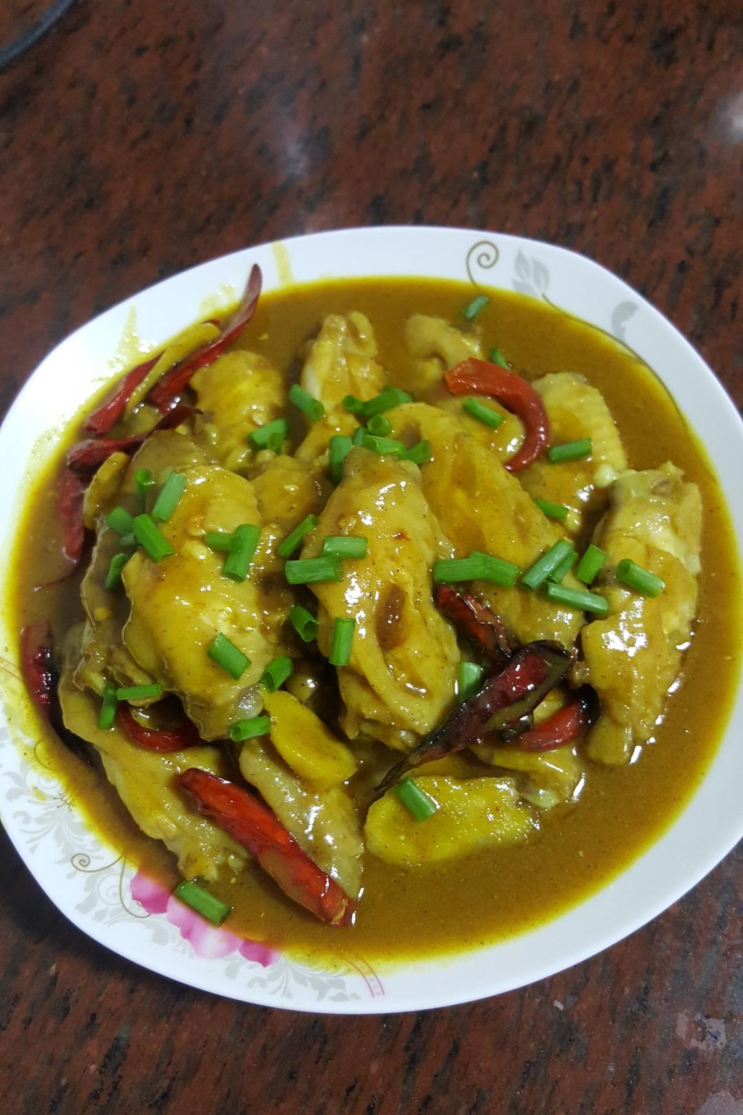 咖喱鸡翅