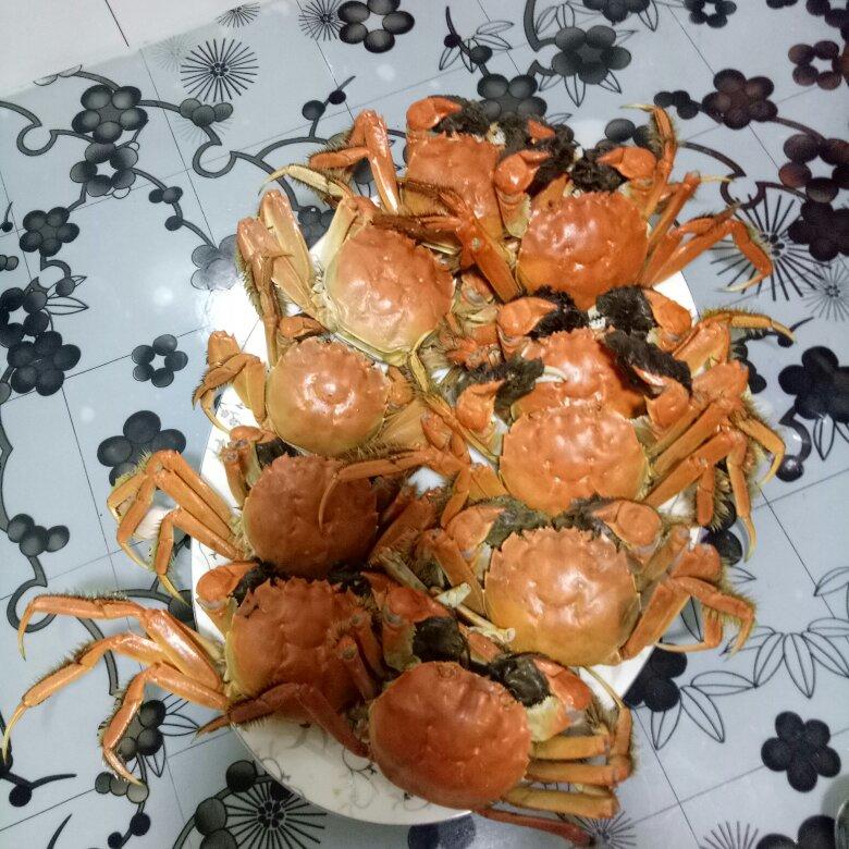 清蒸河蟹