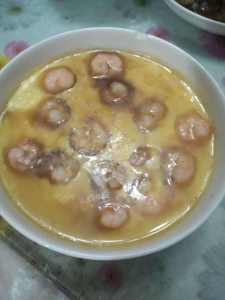 滑嫩的虾仁蛋羹