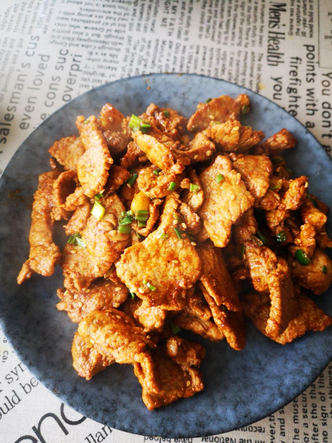 香蒜孜然肉片
