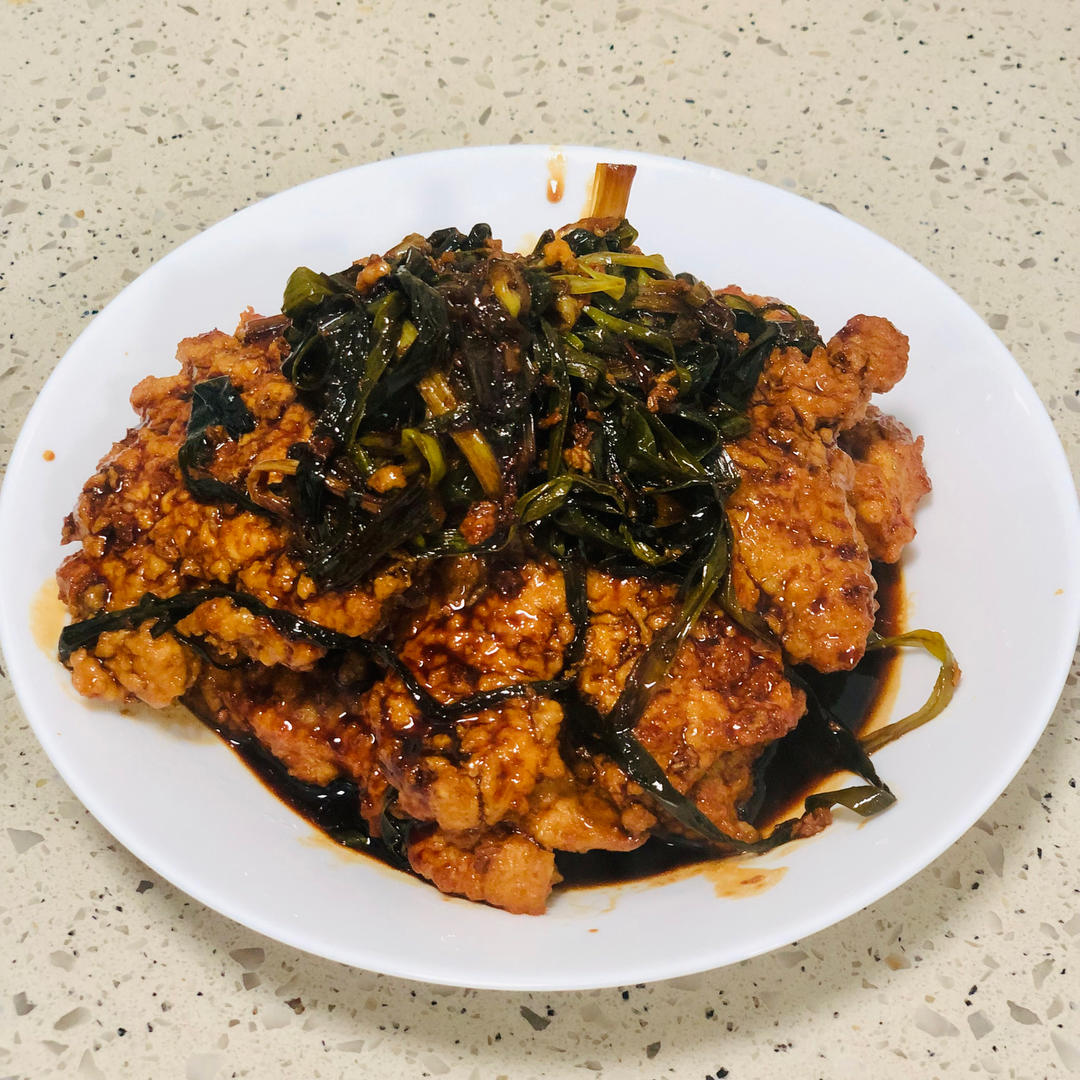 超嫩超香的葱烤大排
