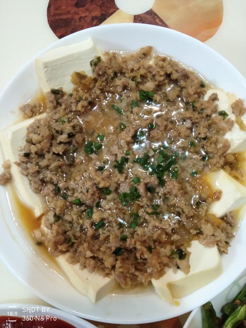 肉末蒸豆腐