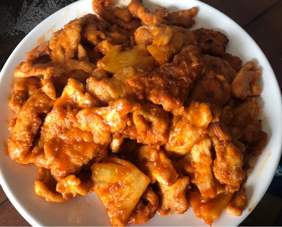 菠萝鸡片