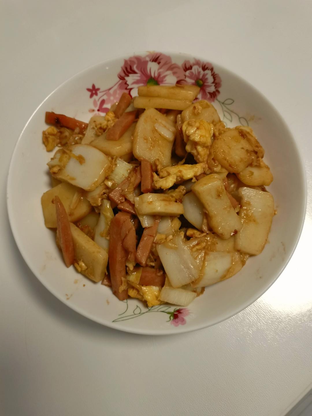 包心菜炒年糕