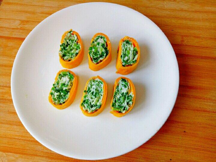 韭菜鸡蛋卷