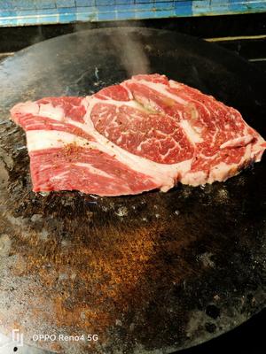 澳洲牛肉/炭火黄油陈皮铁板煎澳洲上脑牛排的做法 步骤7