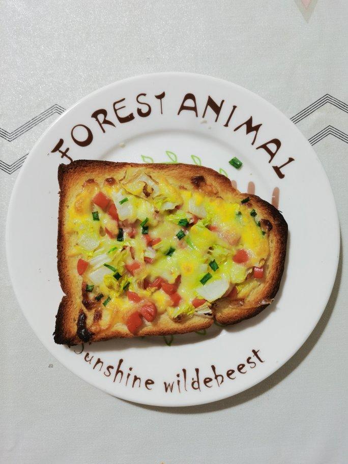 真的好好吃❗️芝士火腿葱香岩烧吐司🍞