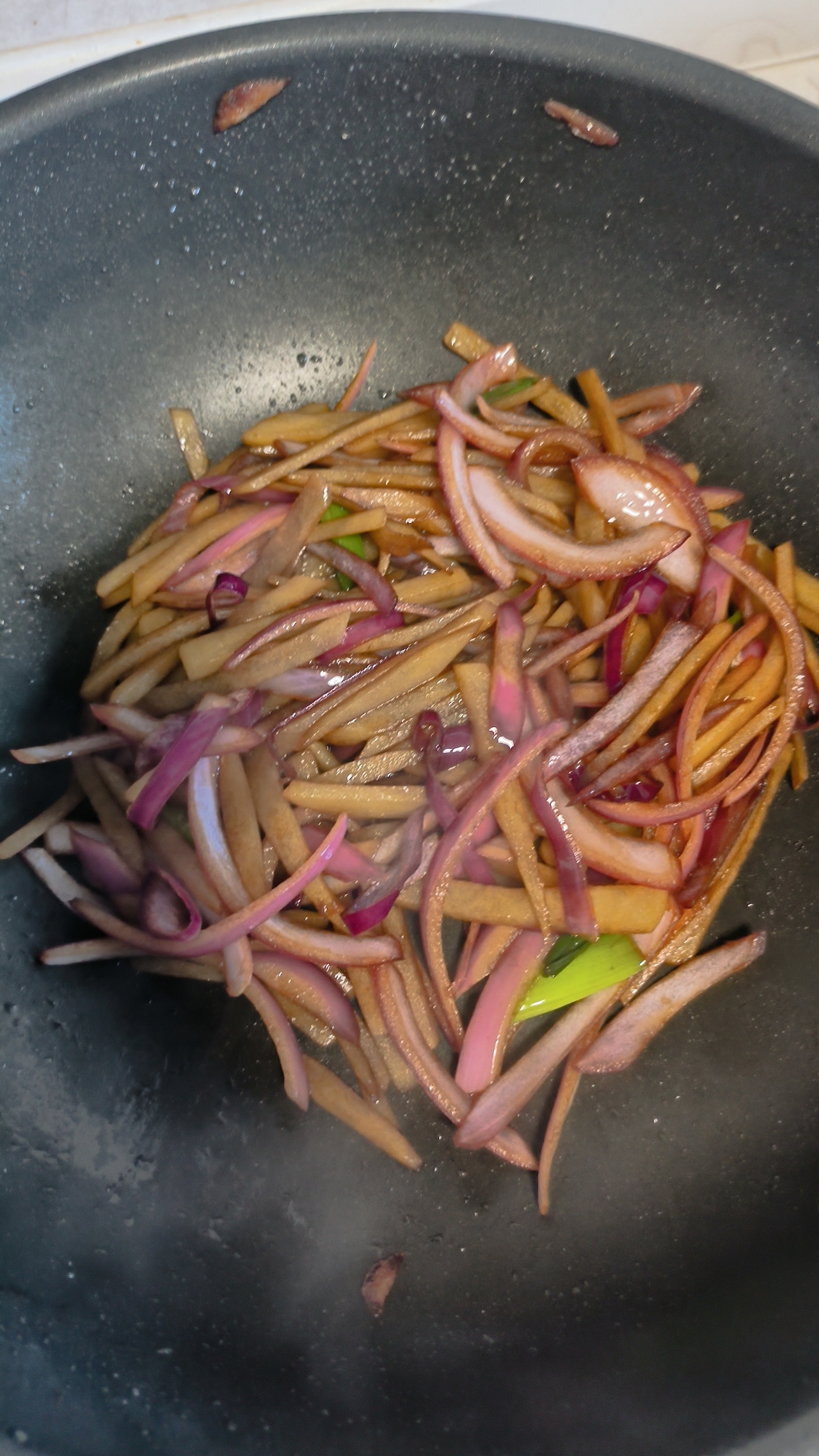 洋葱炒土豆丝（条）素炒的做法