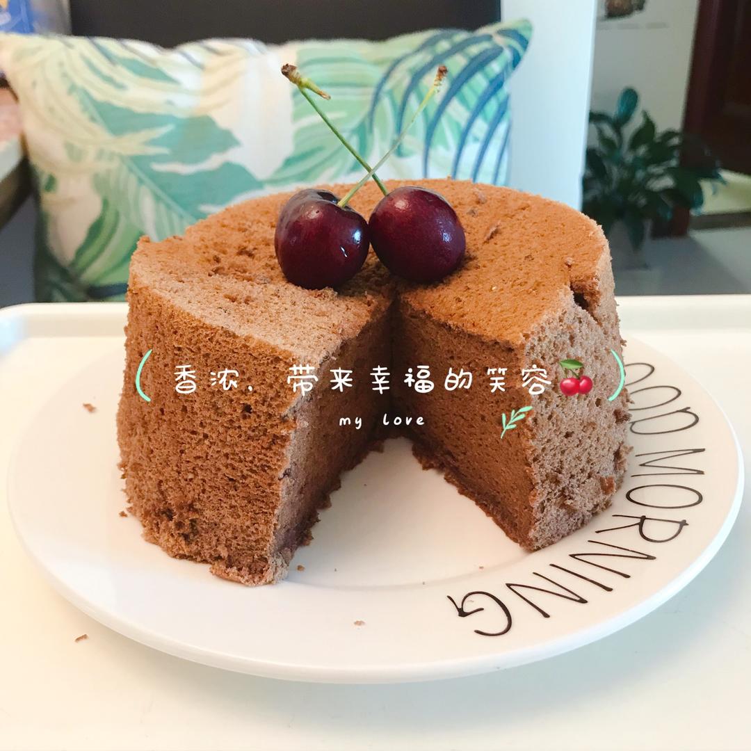 6寸可可戚风（内附8寸5蛋配方）