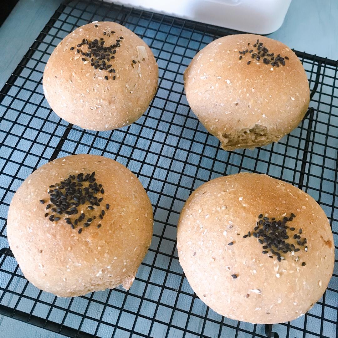 蜂蜜燕麦全麦汉堡胚 100%纯全麦