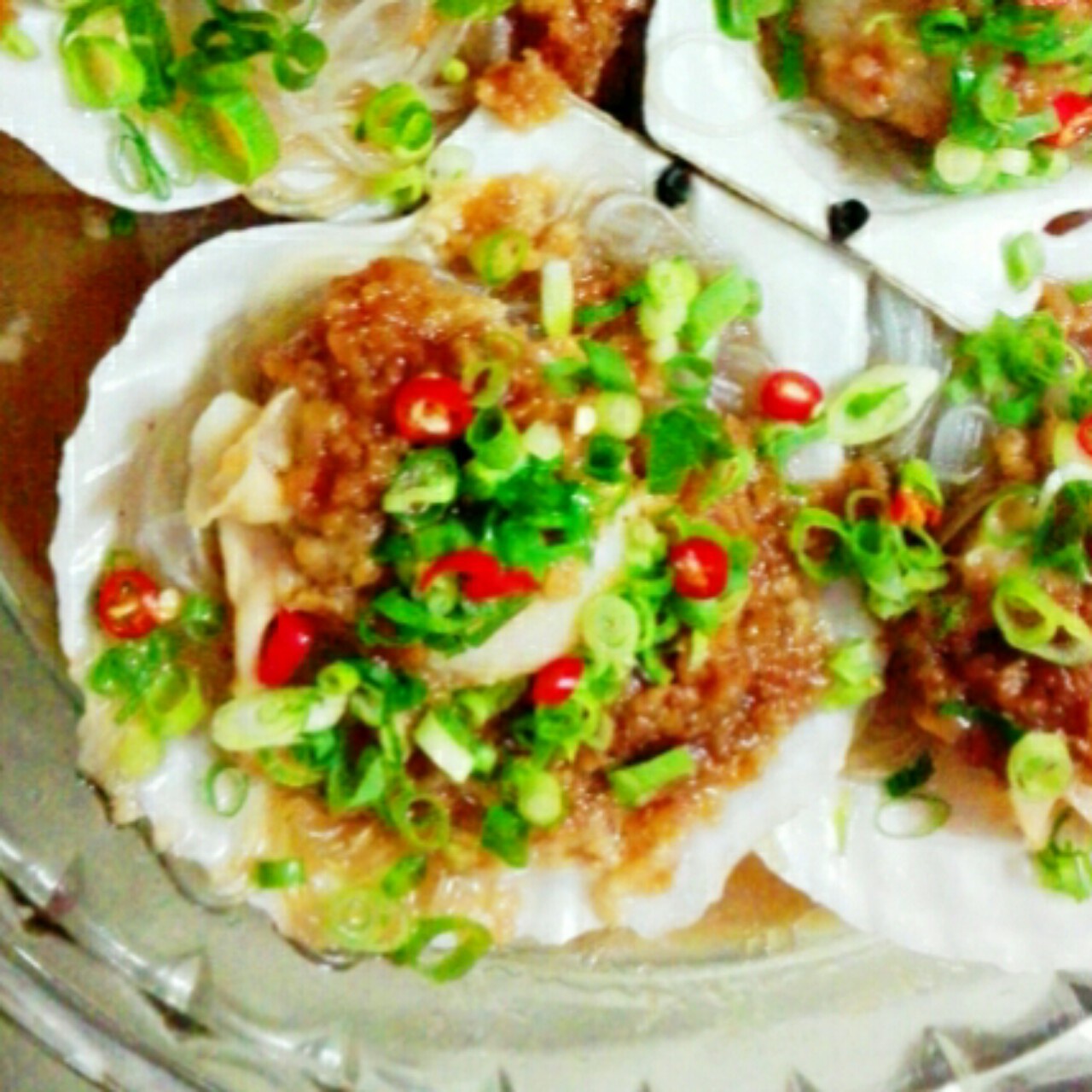 蒜蓉粉丝蒸扇贝