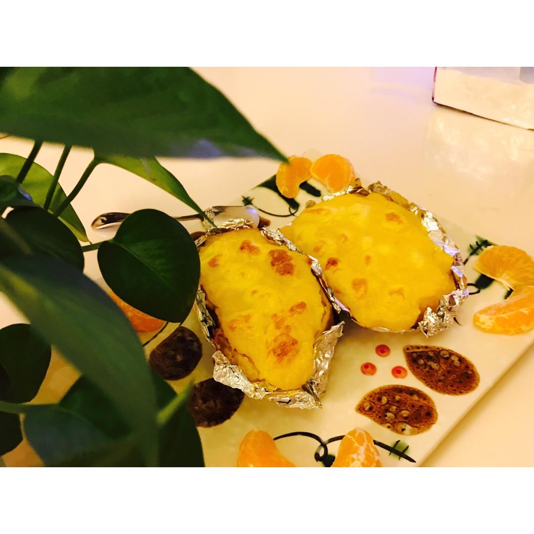 芝士奶油焗红薯
