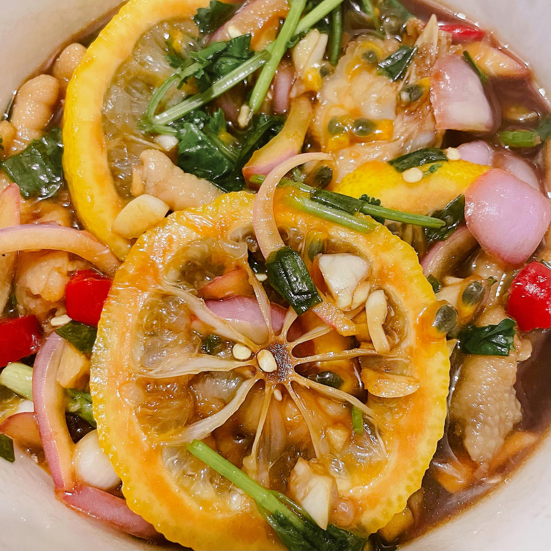 🍋柠檬百香果🌶️酸辣网红鸡爪