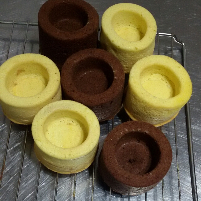 （堡尔美克）可可蛋糕杯芝士夹心（内含脱模方法）--Bowl maker's majic