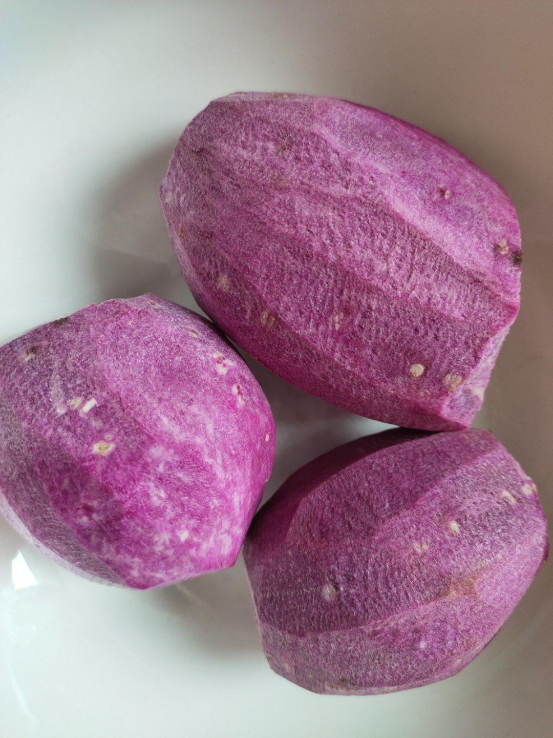 营养杂粮紫薯奶香馒头