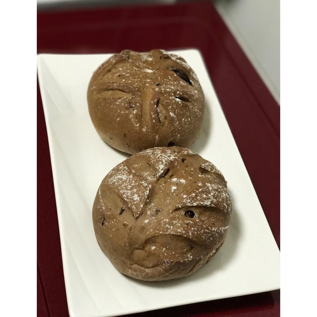 全麦巧克力豆软欧