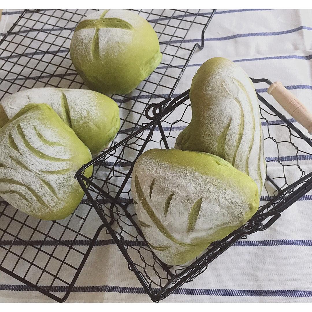 抹茶蜜豆乳酪软欧