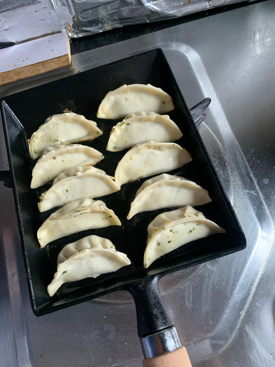 好吃快捷的煎饺（任意饺子可做）