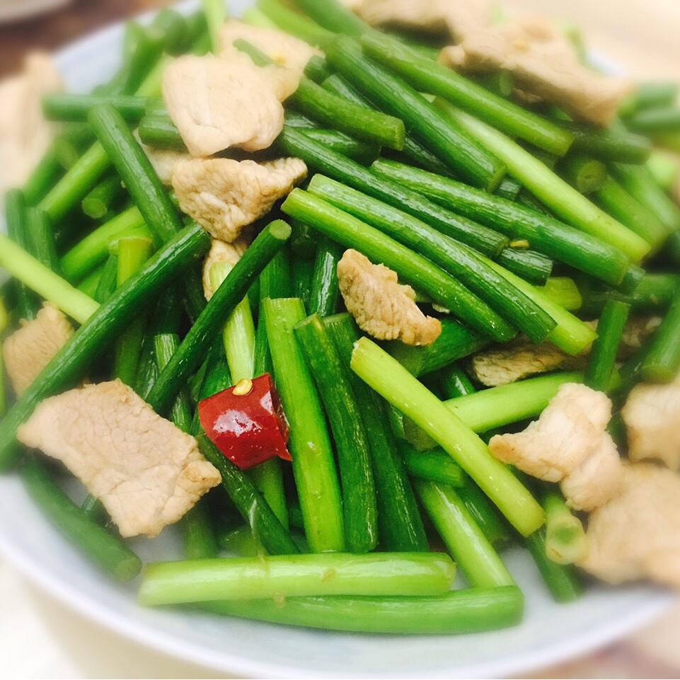 蒜薹炒肉丝