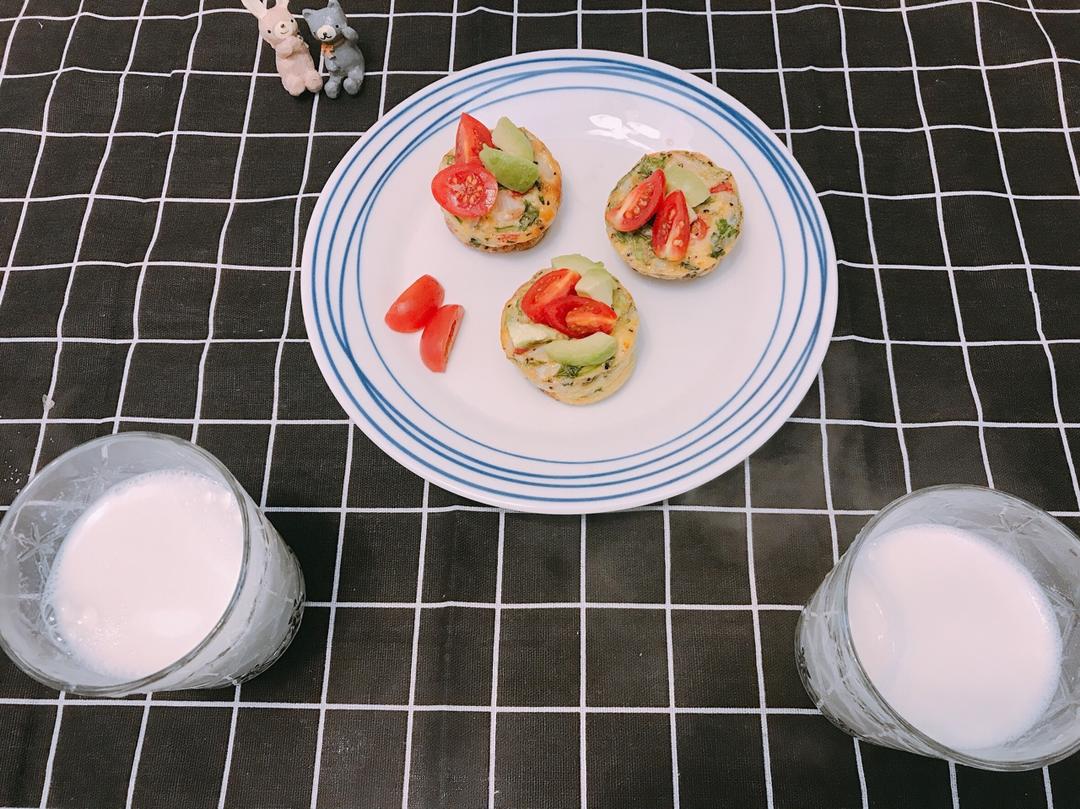 【炊烟食堂】蔬菜鸡蛋马芬