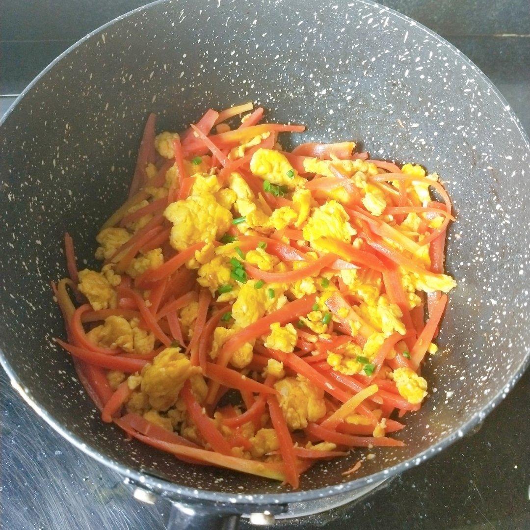 胡萝卜炒鸡蛋