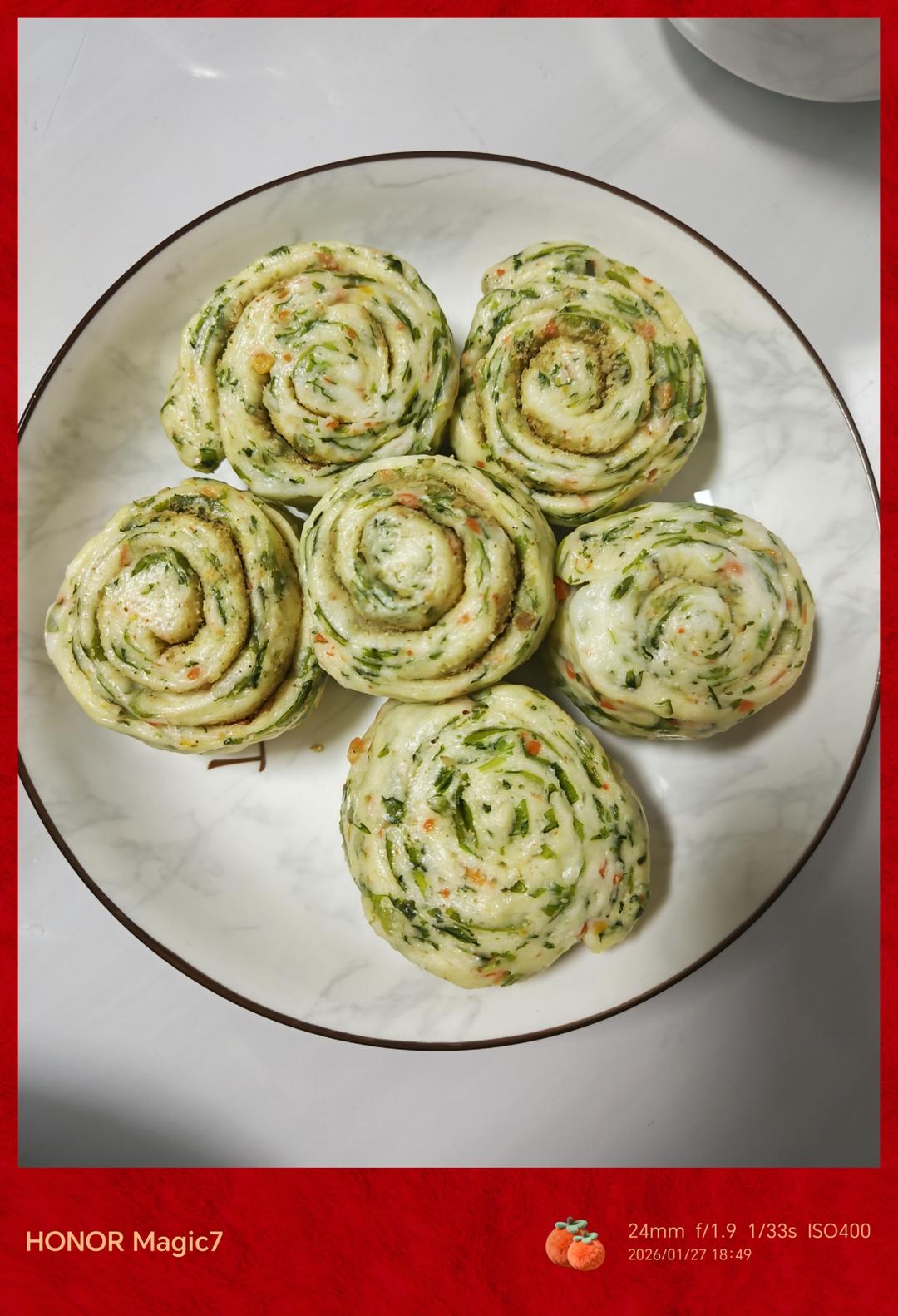 🪷春日•芹菜胡萝卜咸馒○包子馒头系列