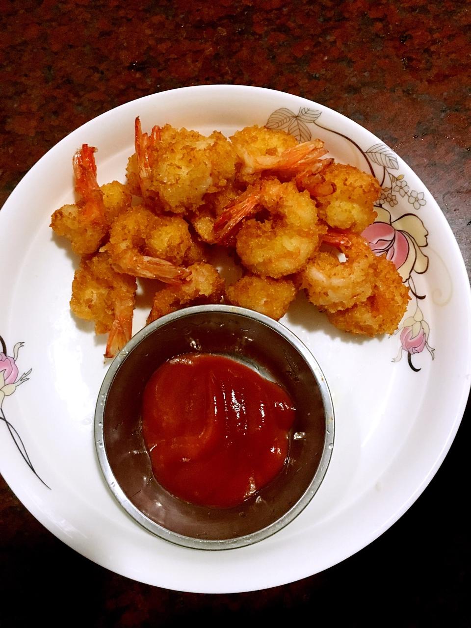 面包糠炸虾