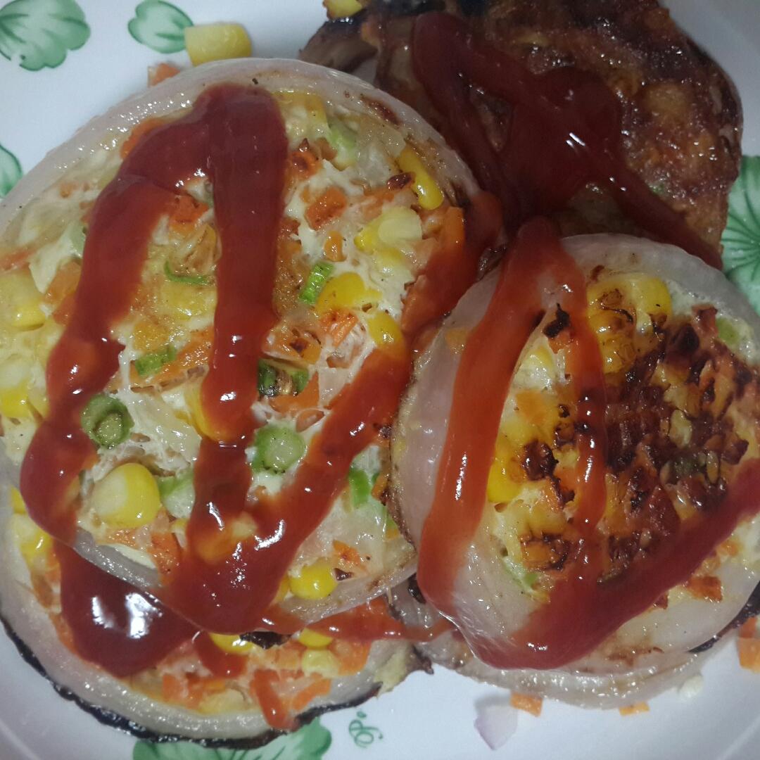 洋葱圈蛋饼