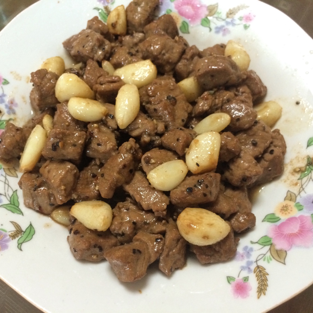 黑蒜子牛肉粒