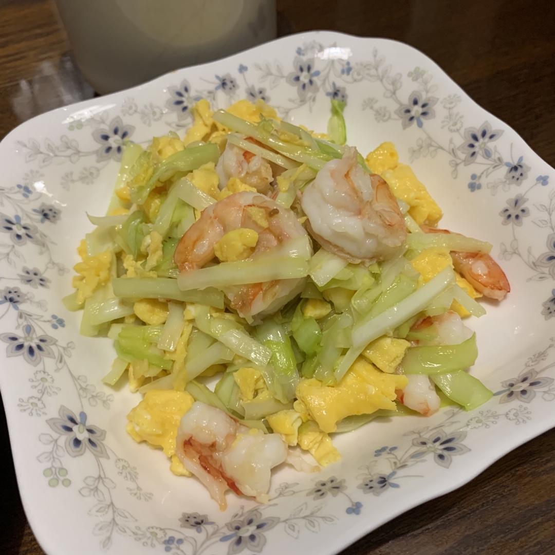 韭黄虾仁炒蛋