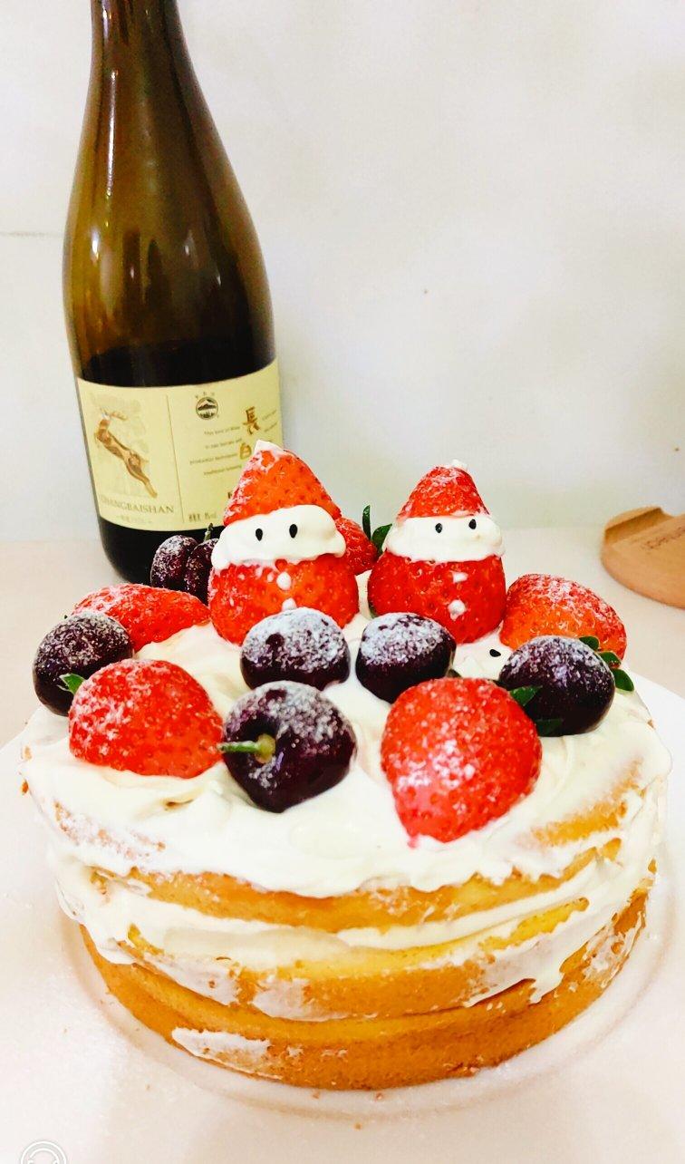 圣诞呆萌裸蛋糕