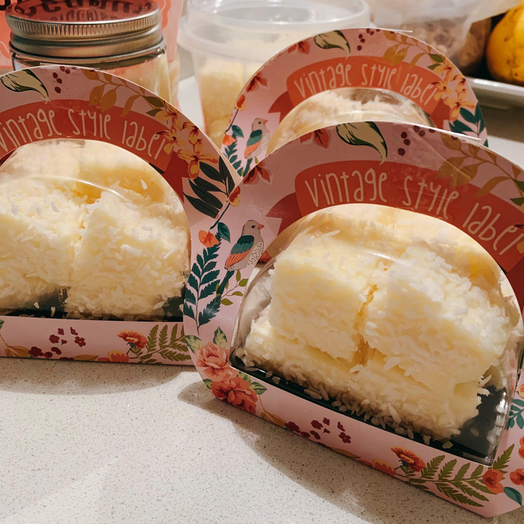 椰蓉牛奶小方