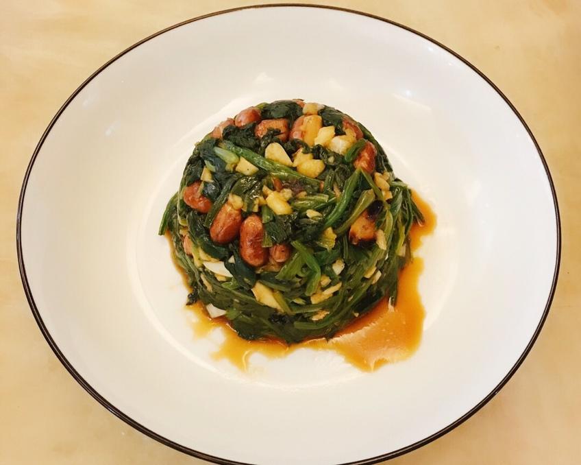 凉拌波菜的做法