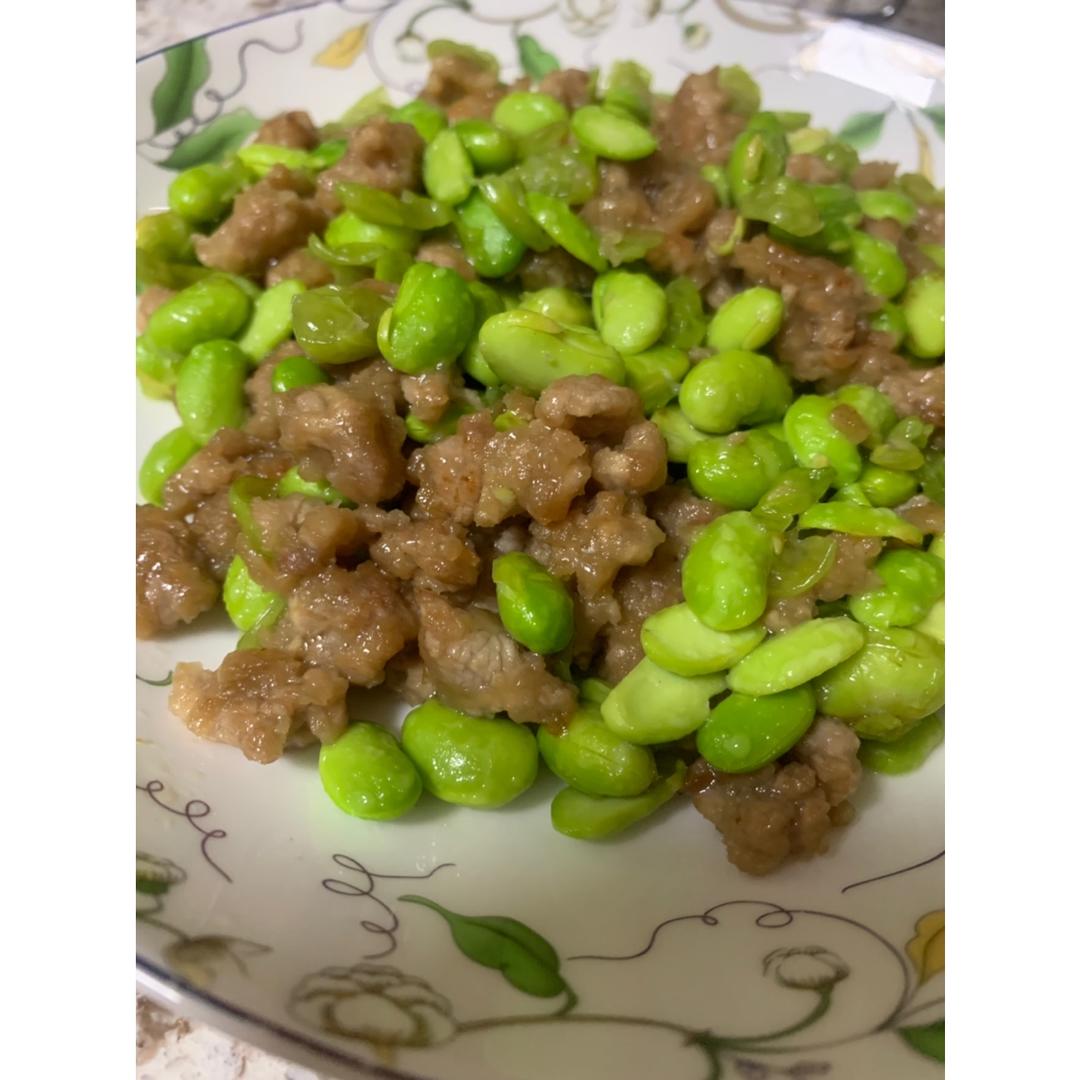 毛豆肉丝