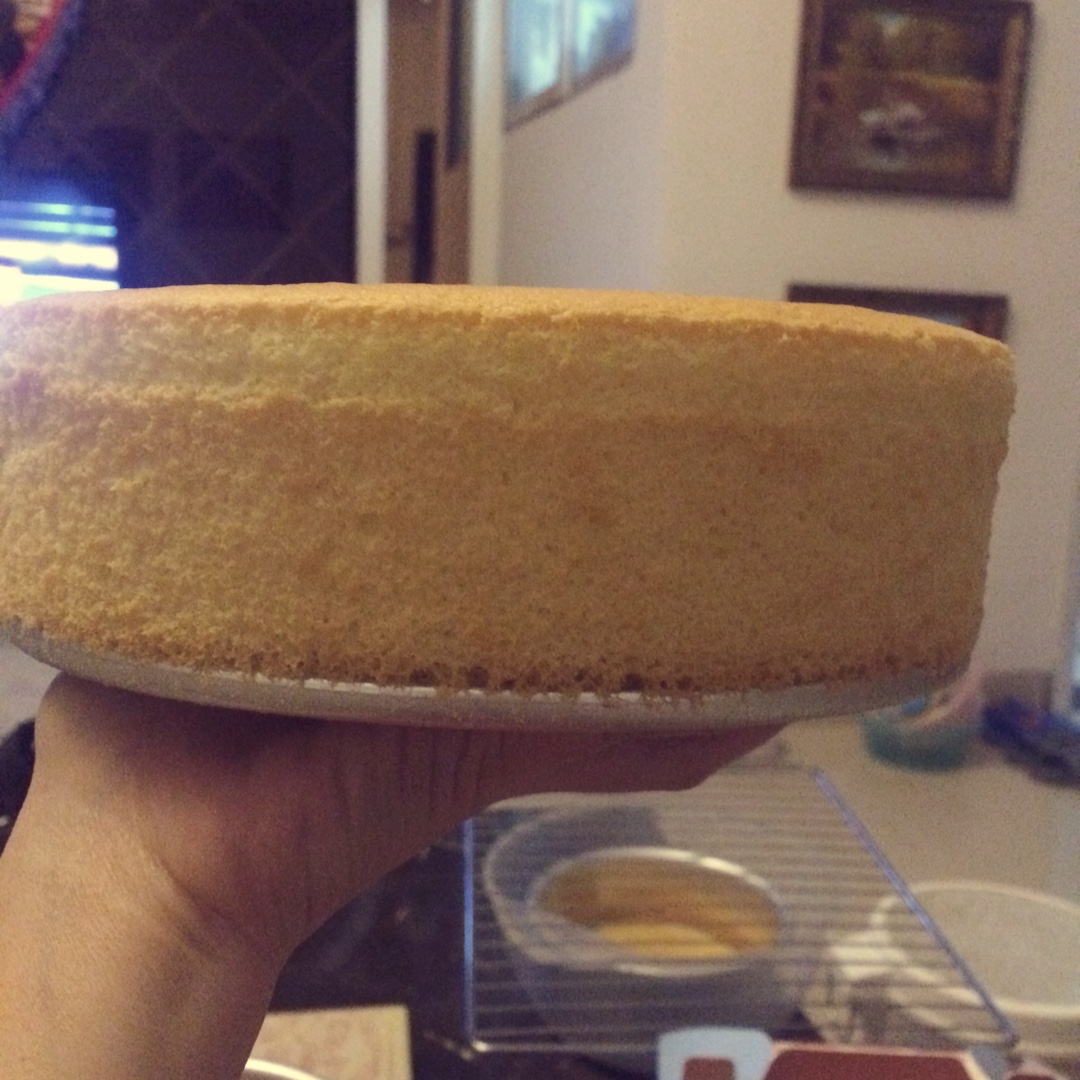 超好记八寸戚风蛋糕（后蛋法）