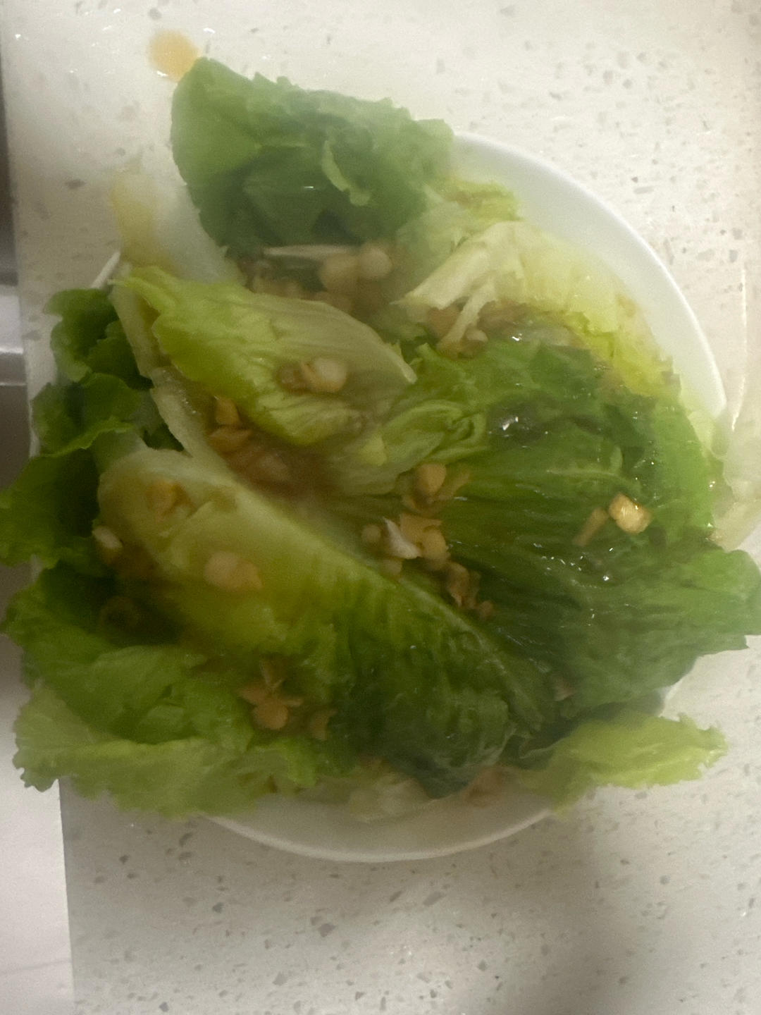 一点不输饭店的白灼罗马生菜