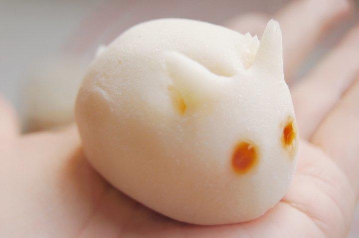 冰皮白兔（附奶黄馅等三种馅料配方）
