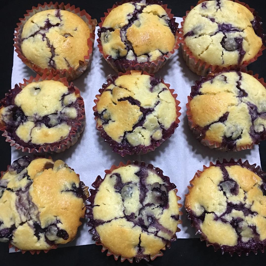 蓝莓玛芬蛋糕 Blueberry Muffin