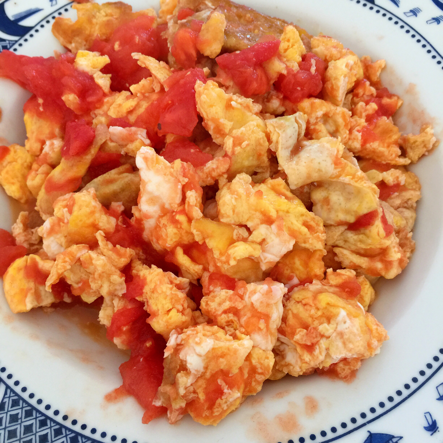 不撸不撸王国国王做的西红柿炒鸡蛋