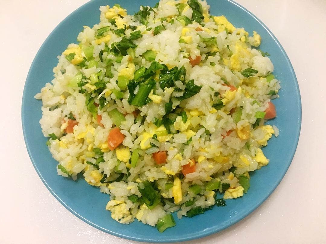 青菜蛋炒饭