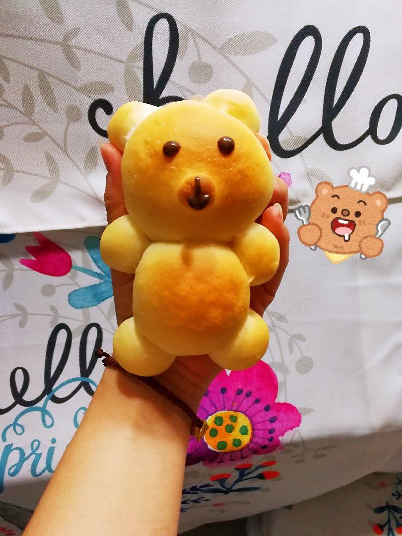 可爱小熊面包