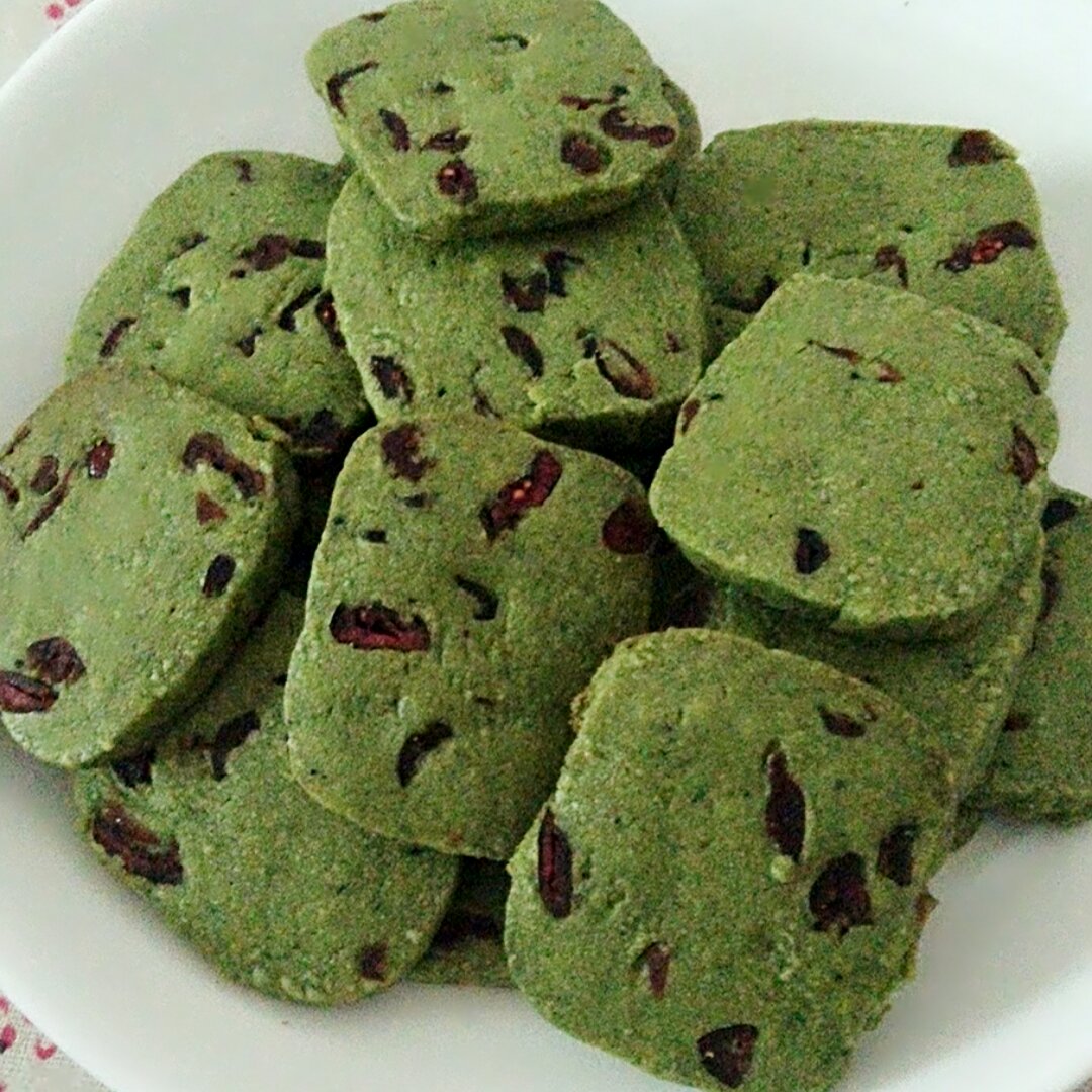 抹茶蔓越莓饼干