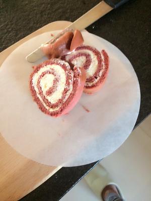 红丝绒蛋糕卷（无色素）的做法 步骤7