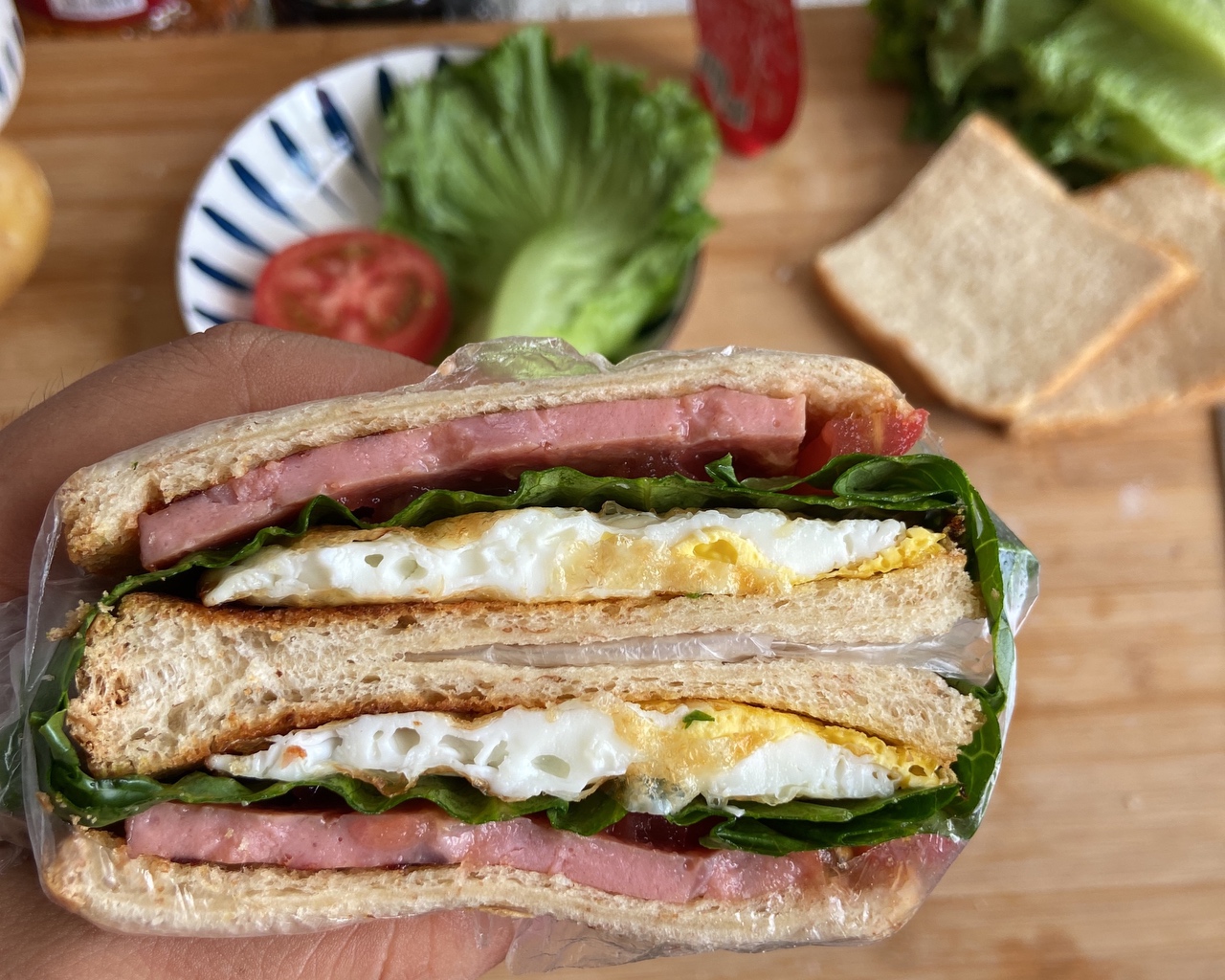 三明治快手早餐的做法
